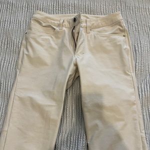 Men’s Lululemon Slim Utilitech White Opal Jeans Pants 28x34
